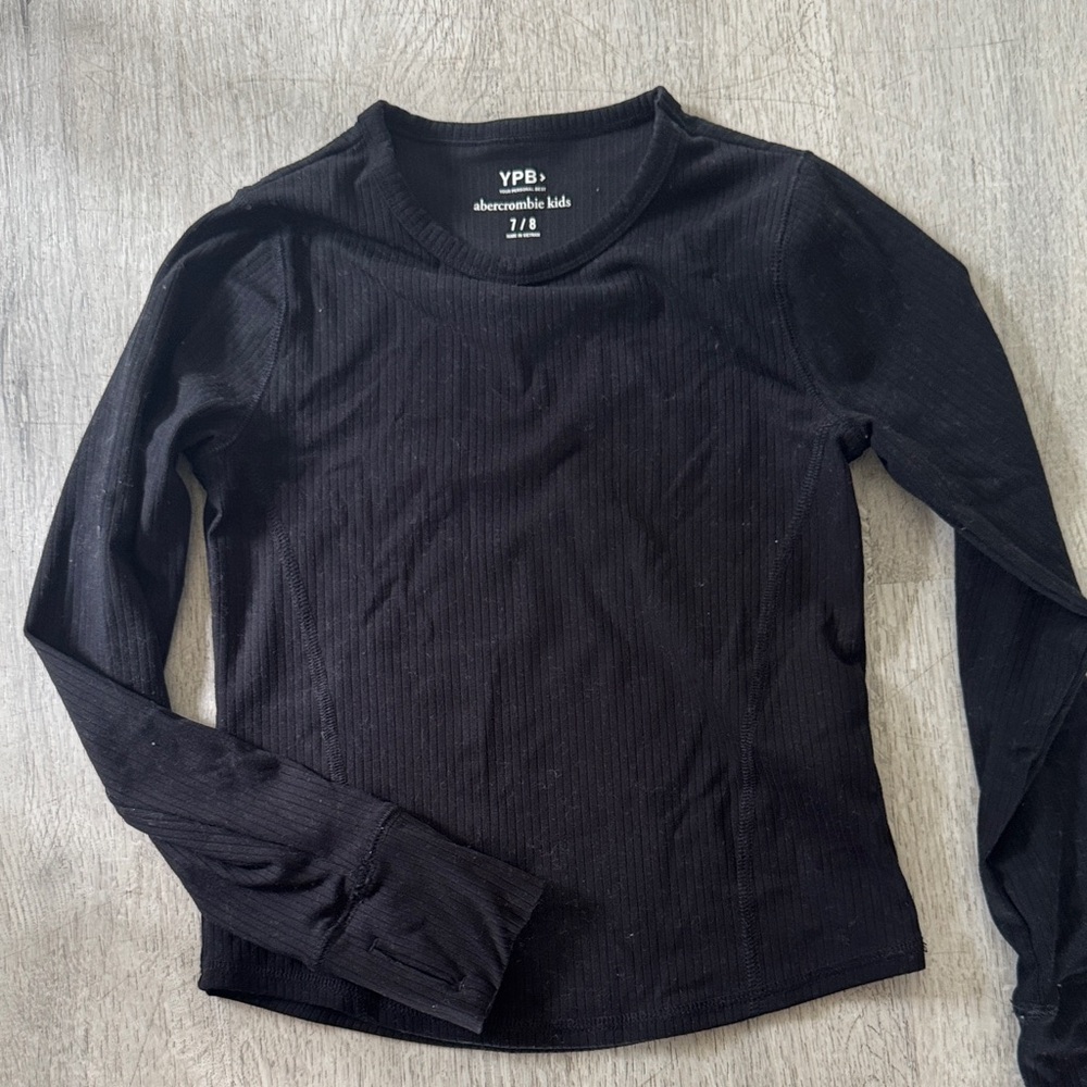 Abercrombie Kids Black Long Sleeve Top athletic